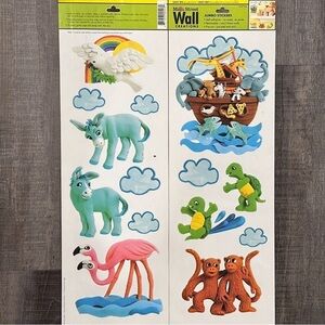 💞 New Pack of 2 Jumbo Sets of Noah’s Ark Removable Wall Decal Stickers